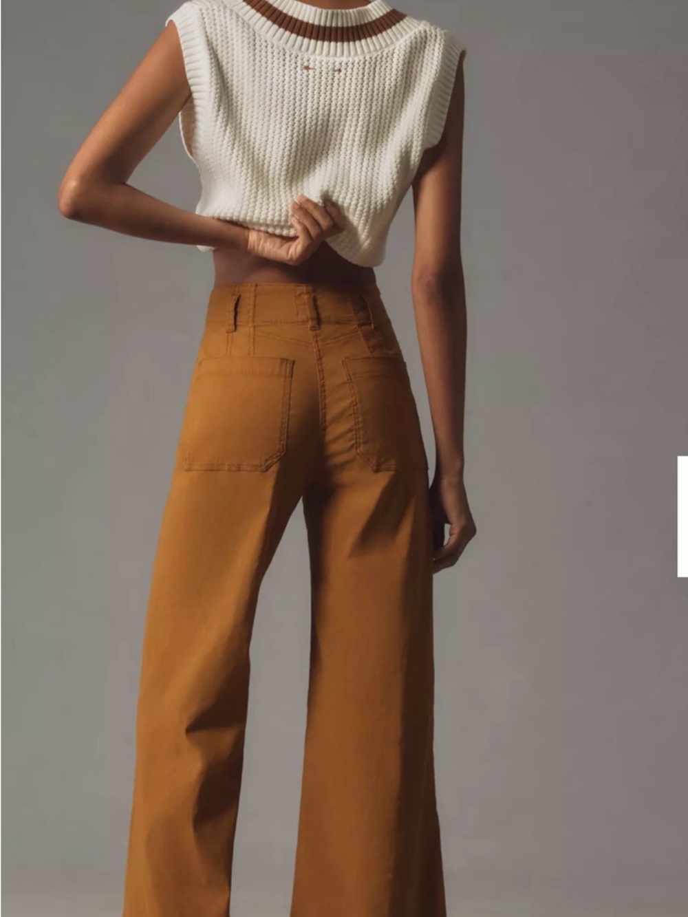 Anthropologie Maeve Junie High-Rise Flare Pants Magic Fabric Edition Size 25 - Picture 7 of 8